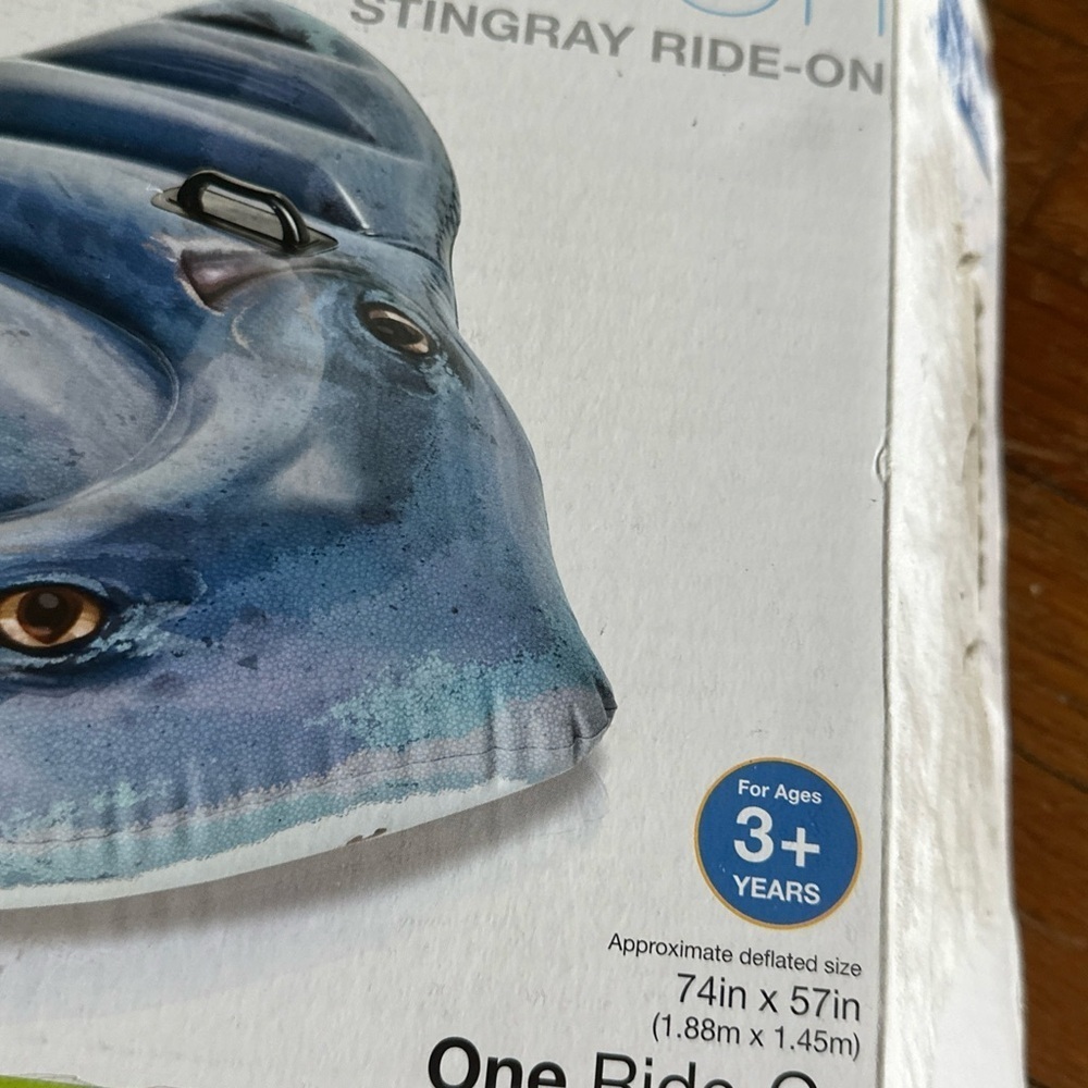 Intex Stingray Ride-On Inflatable Pool Toy - Picture 2 of 3